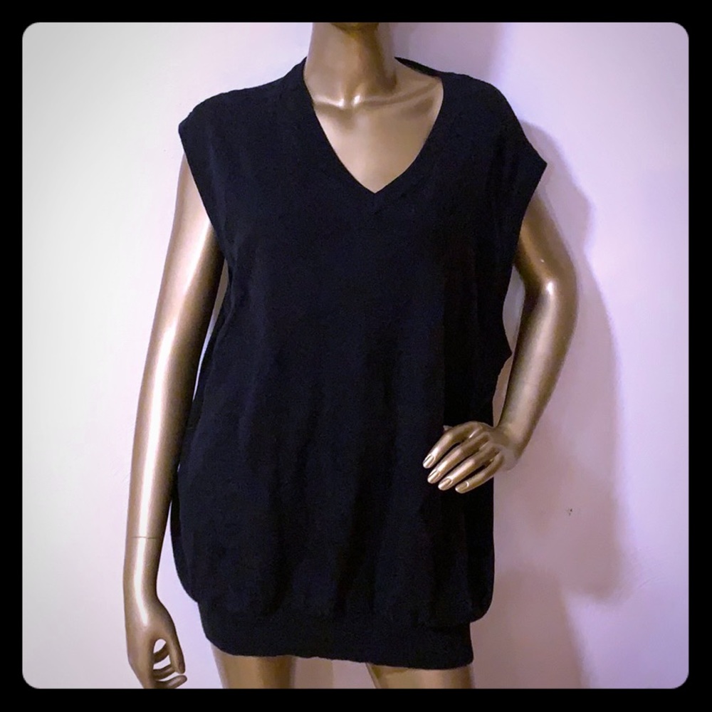 Oscar De La Renta argyle sweater vest / mini dress